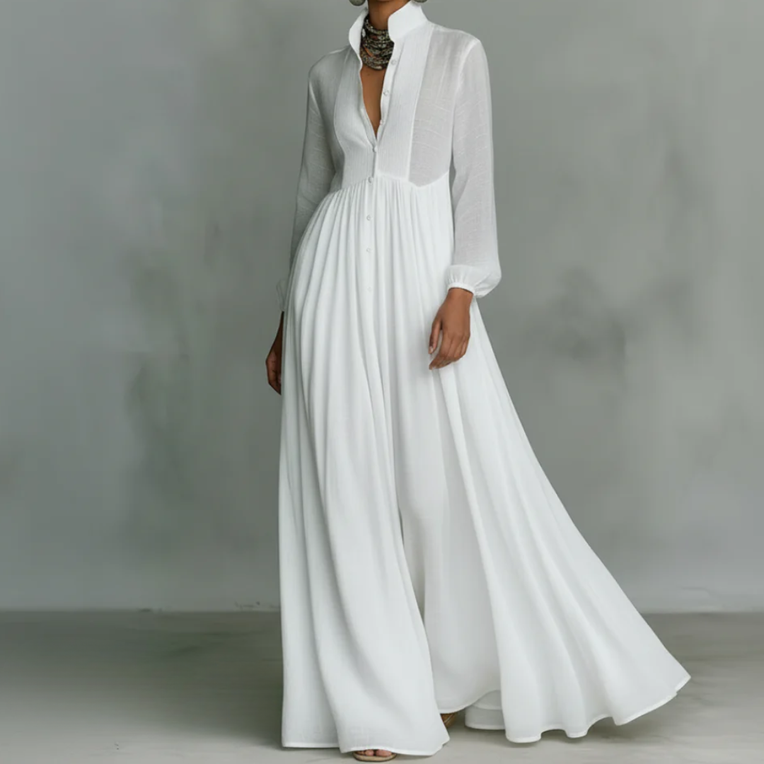 Falado - Minimalistische maxi-jurk