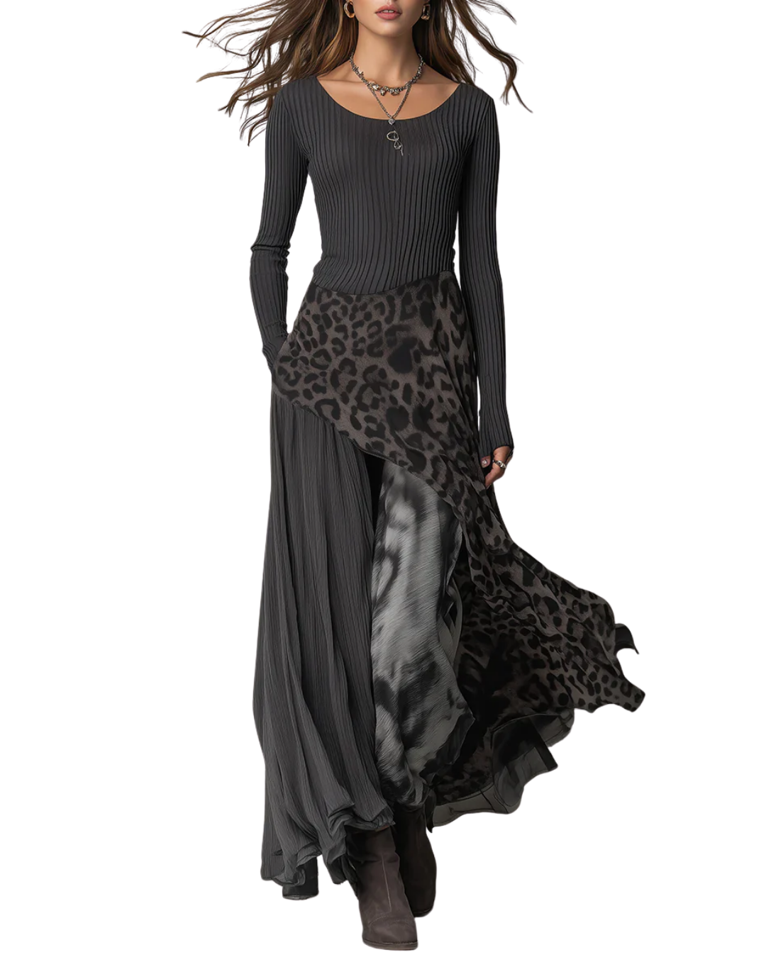 Zenviro - Elegante maxi-jurk
