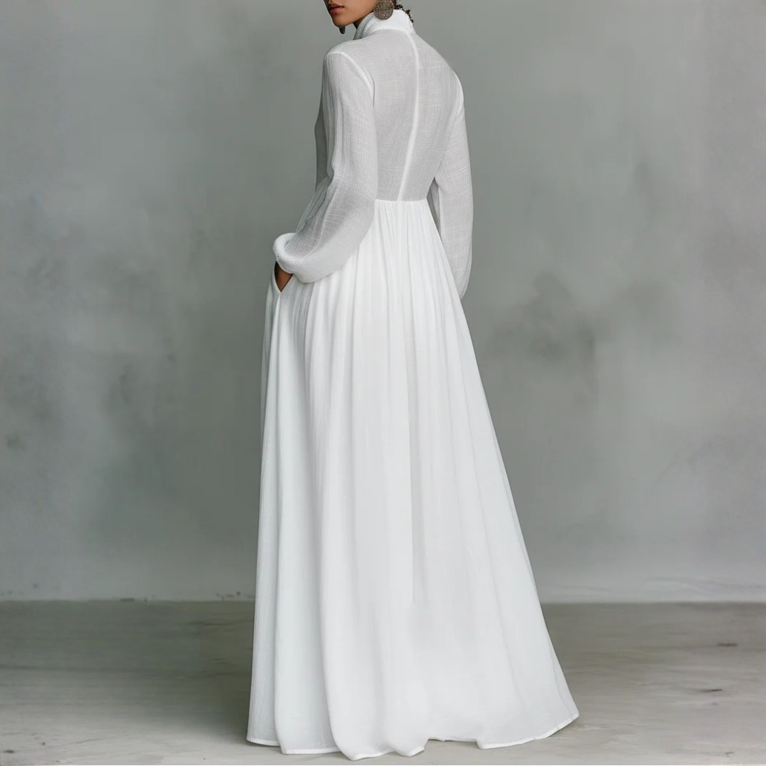 Falado - Minimalistische maxi-jurk