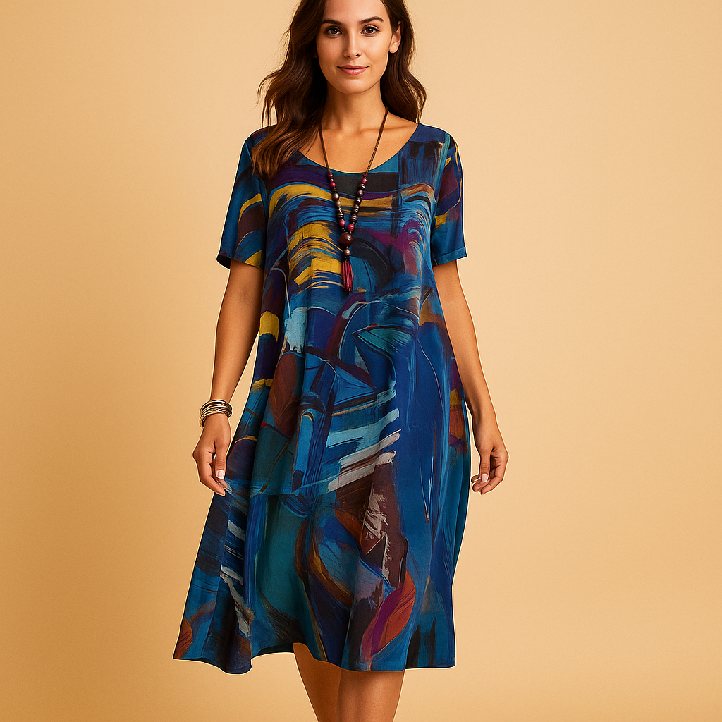 3D-print jurk met artistiek ontwerp voor dames | Nynke