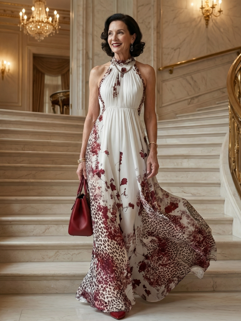 Ivy | Geplooide Witte Maxi jurk