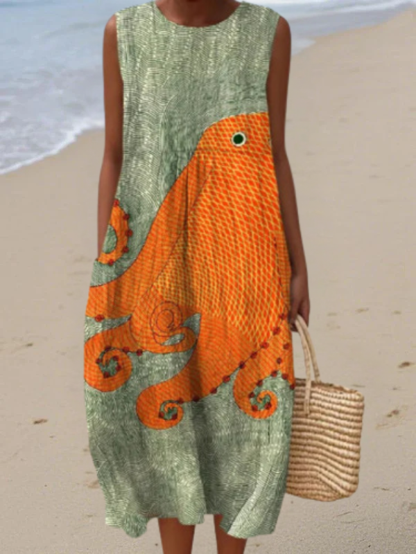 Zenviro™ Oceanic Midi Jurk