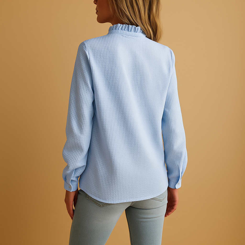 Tessa | Gestreepte blouse met ruches voor dames
