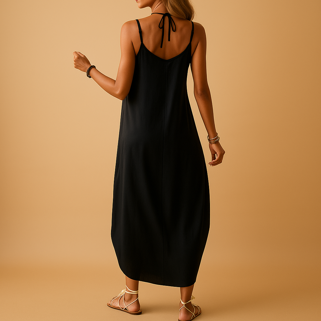 Luchtige cami-jurk met V-hals voor dames | Yara