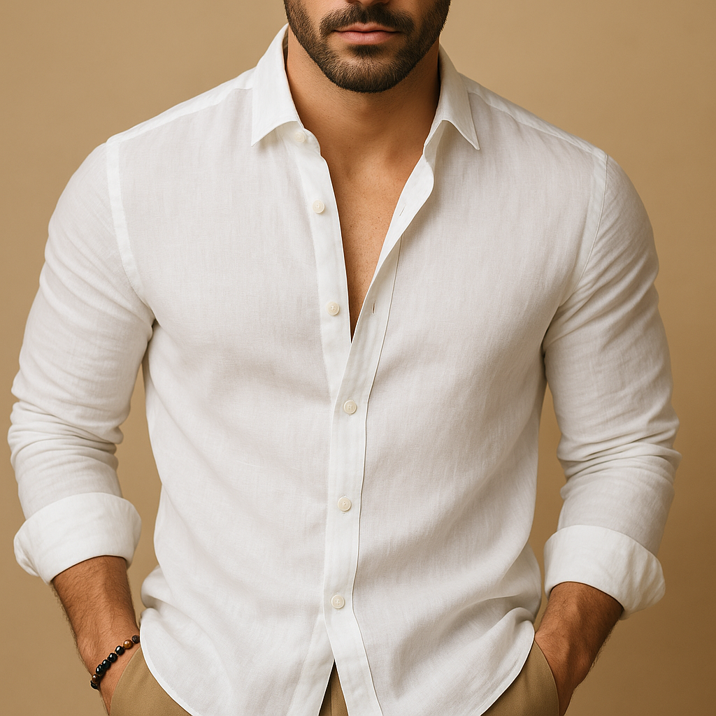 Lichtgewicht zomers overhemd met relaxte pasvorm voor heren | Hugo