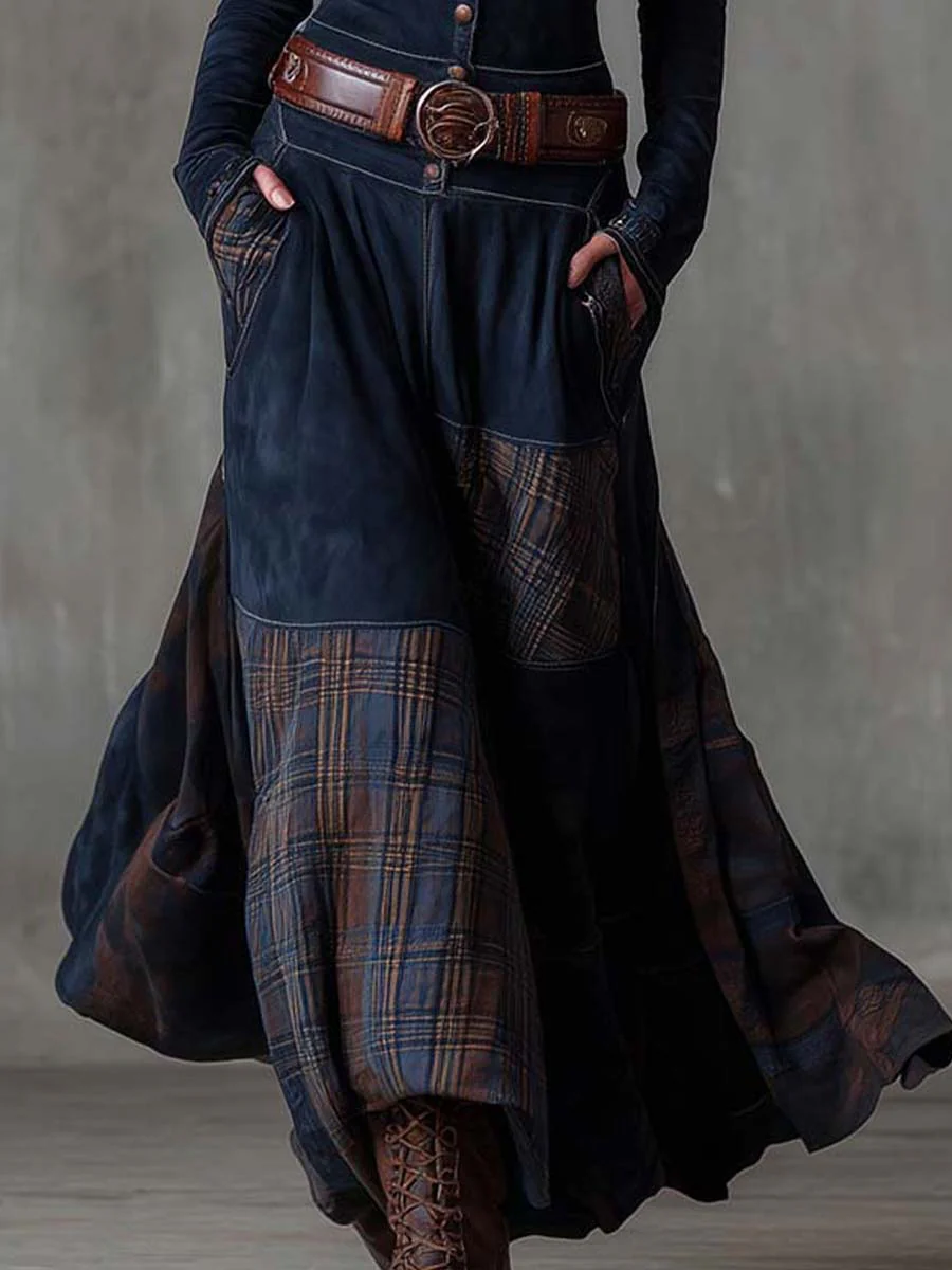 Zenviro™ | Michelle suède maxi-jurk
