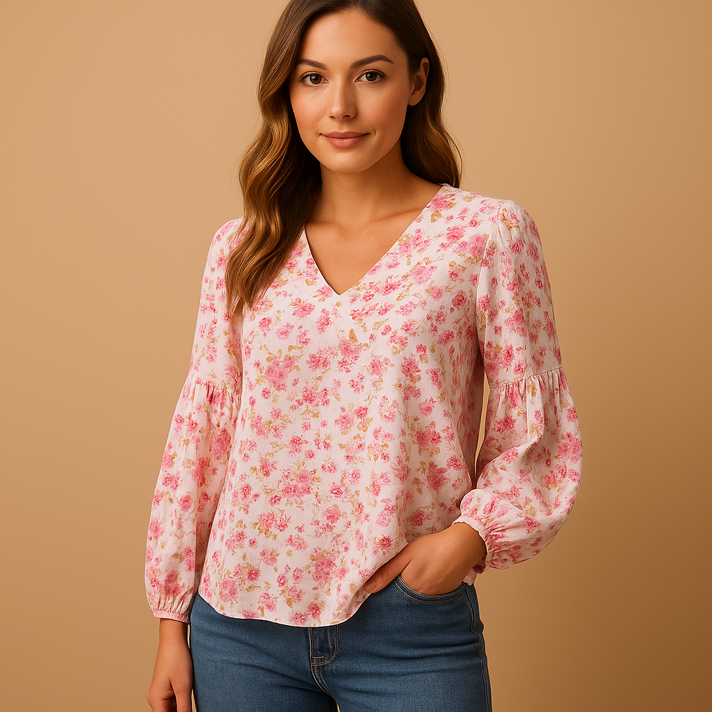 Mila | Zomer blouse met bloemenprint voor dames
