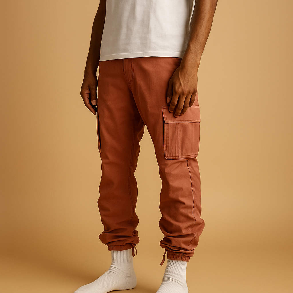 Regular fit cargo broek voor heren met zakken | Milan