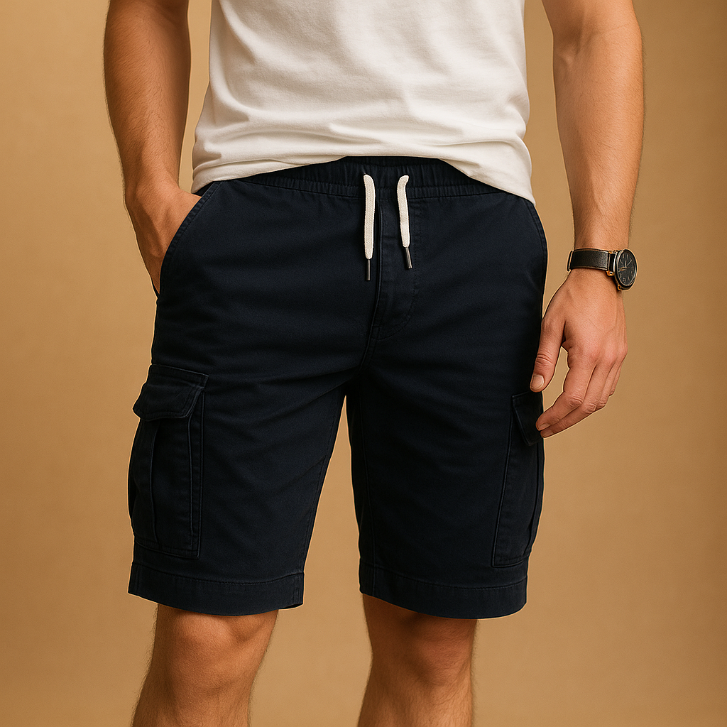 Cargo shorts met elastische taille voor heren | Jelle