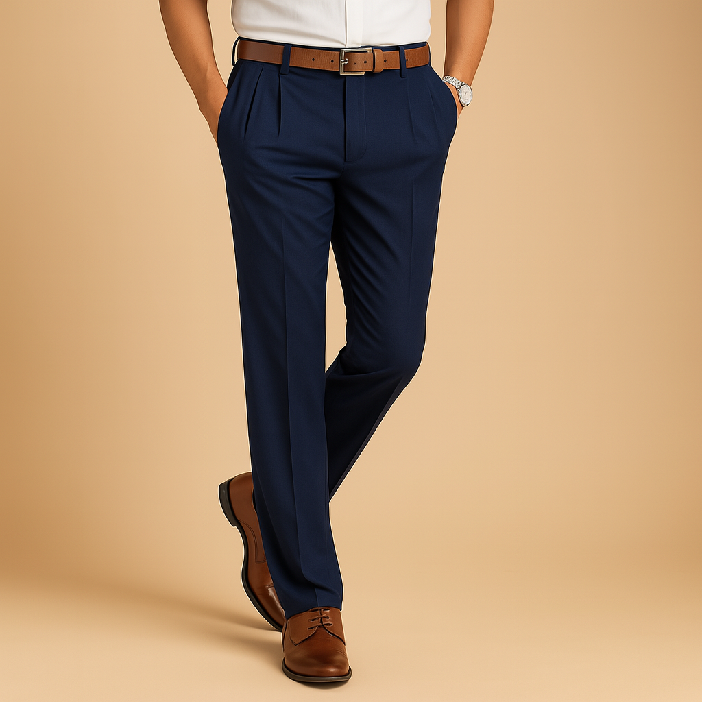 Casual chino broek met elegante pasvorm voor heren | Daan