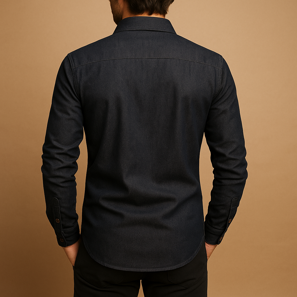 Casual katoenen shirt met lange mouwen voor heren | Guillem
