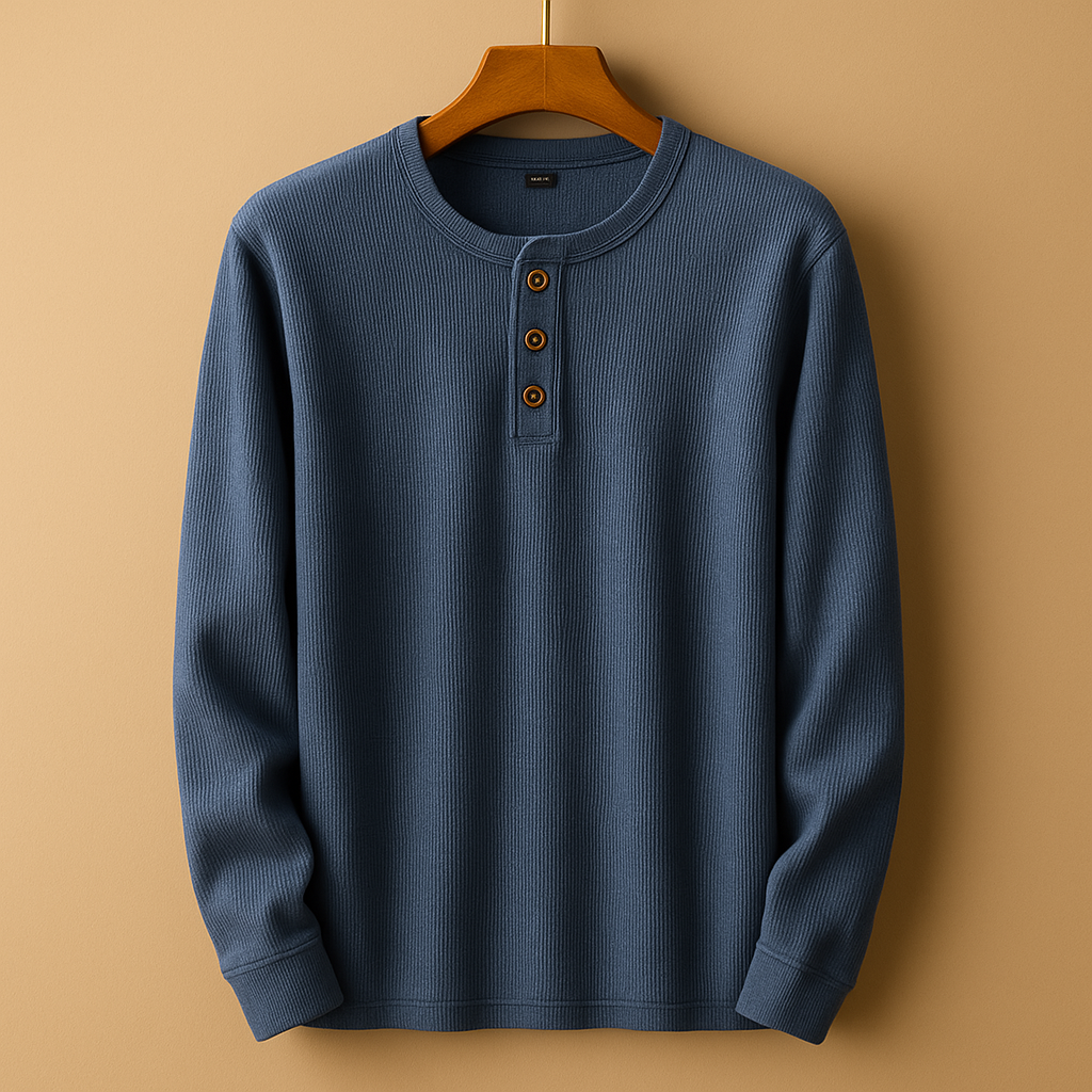 Thijs | Casual longsleeve overhemd met relaxte pasvorm voor heren