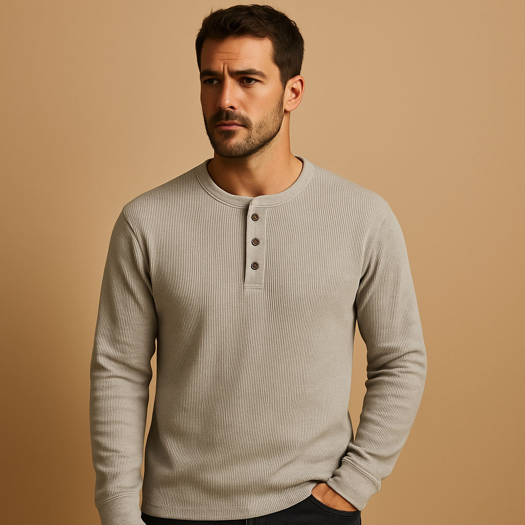 Thijs | Casual longsleeve overhemd met relaxte pasvorm voor heren