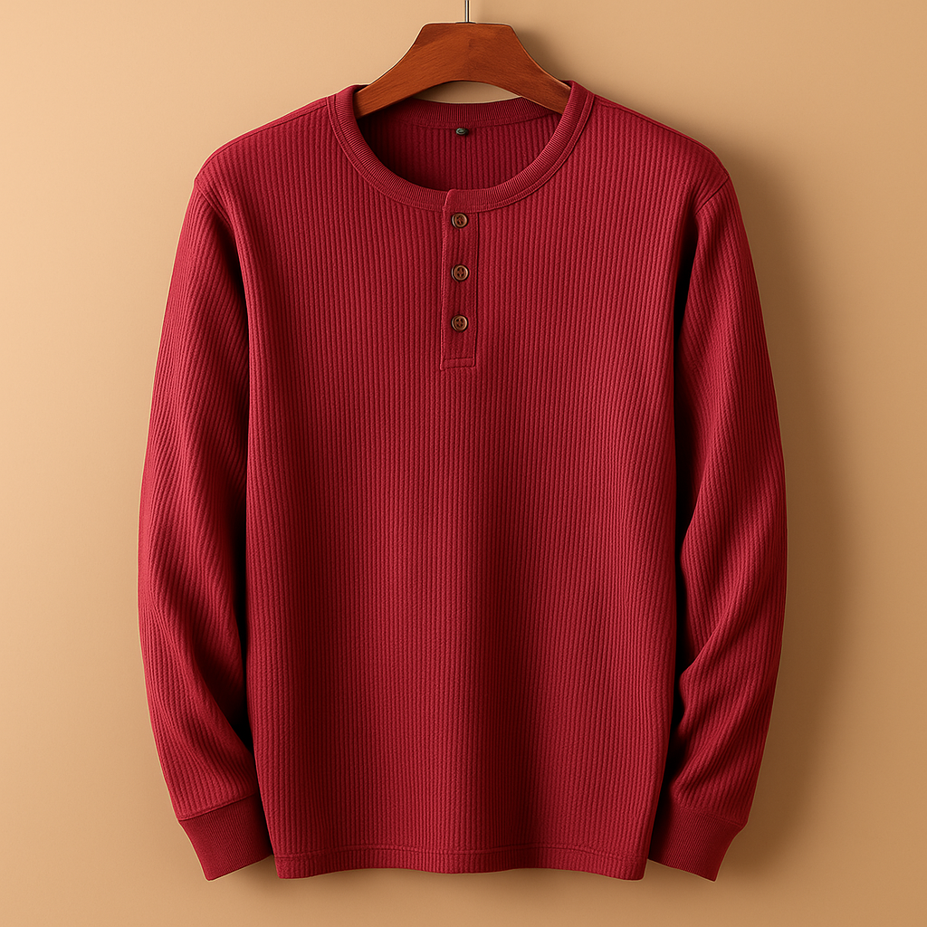 Thijs | Casual longsleeve overhemd met relaxte pasvorm voor heren