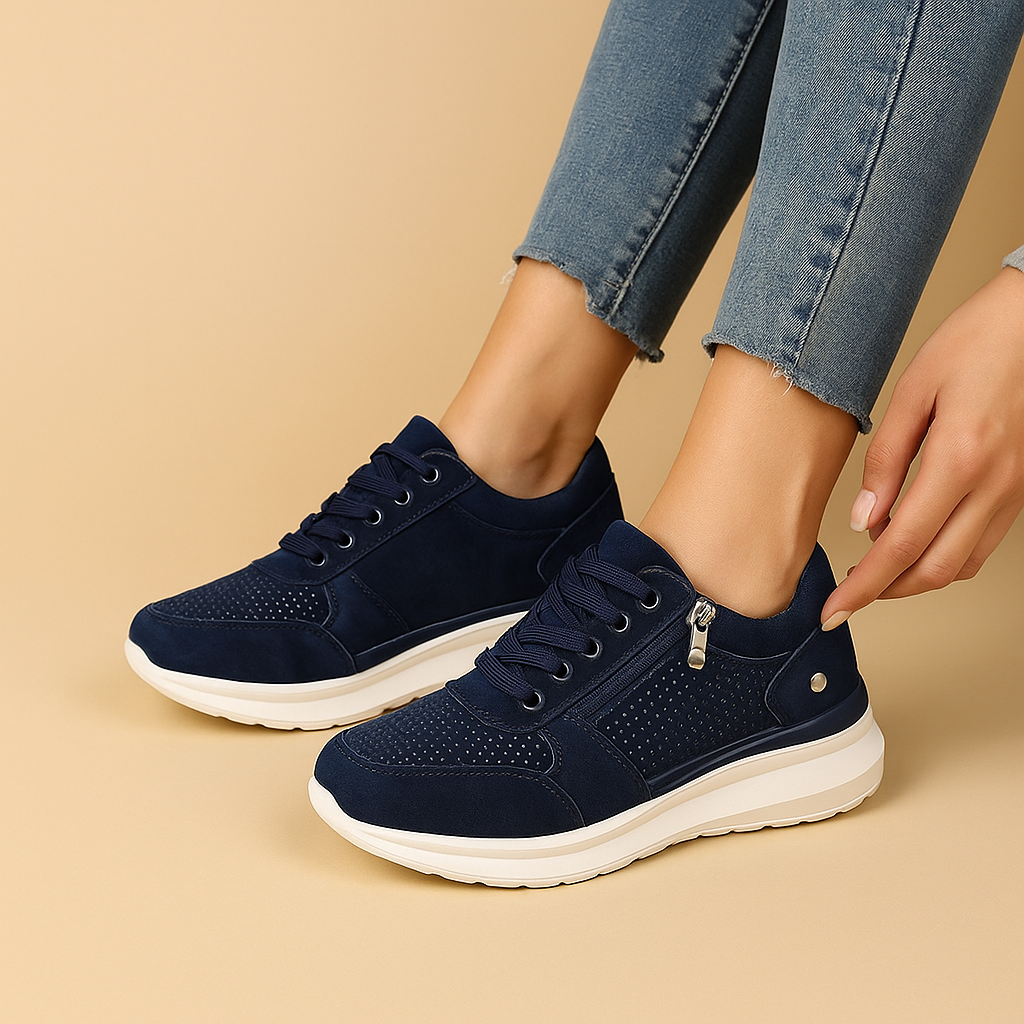 Comfortabele casual schoenen met brede pasvorm voor dames | Elianne