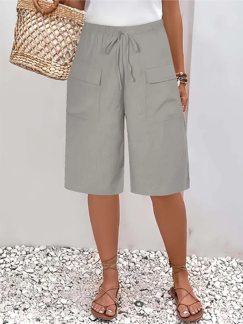 Lina – Korte broek met elastische tailleband