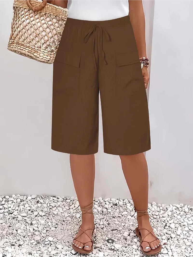 Lina – Korte broek met elastische tailleband