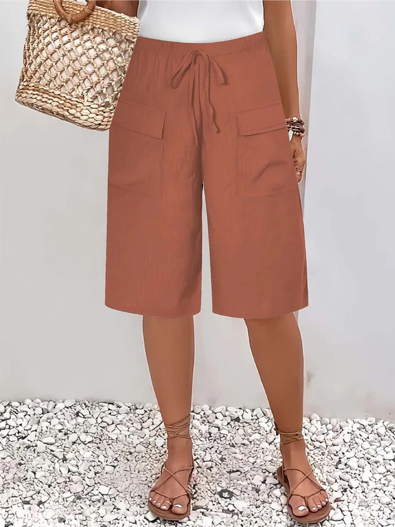 Lina – Korte broek met elastische tailleband