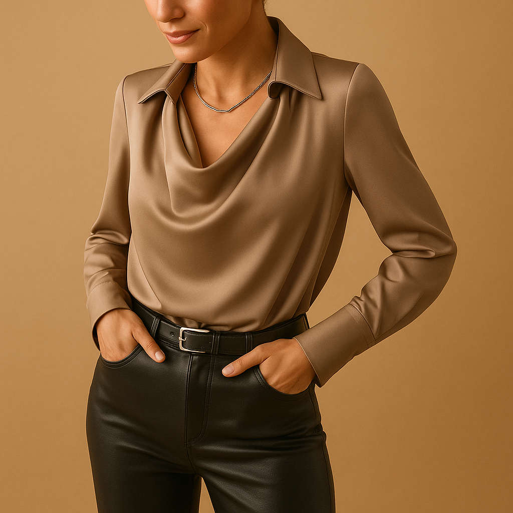 Mirthe | Elegante blouse met lange mouwen voor dames