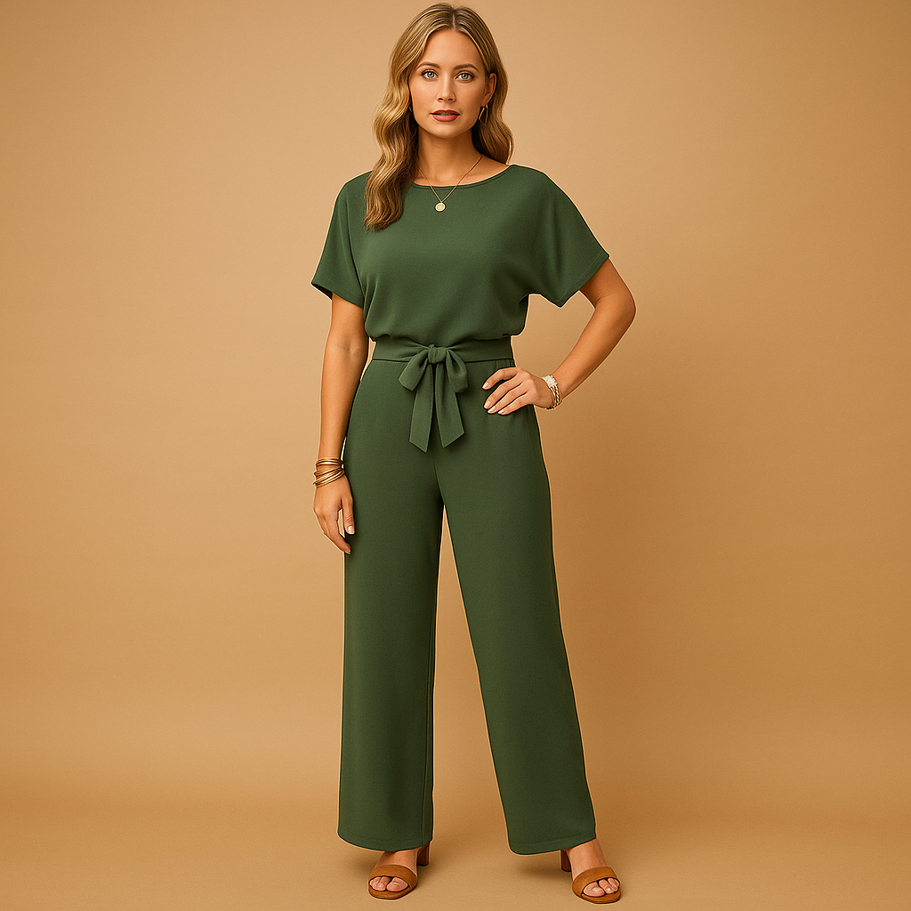Nina | Elegante getailleerde jumpsuit met losvallende mouwen voor dames