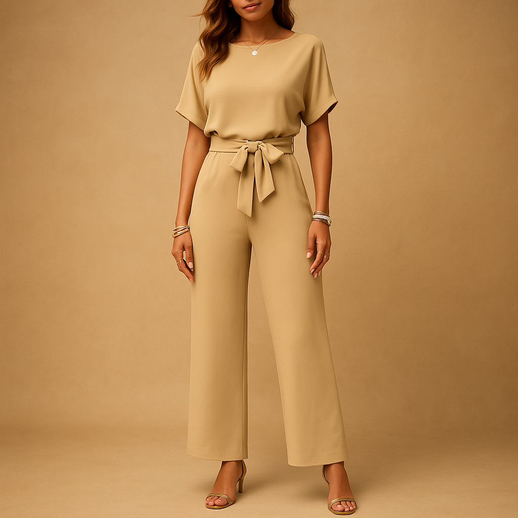 Nina | Elegante getailleerde jumpsuit met losvallende mouwen voor dames