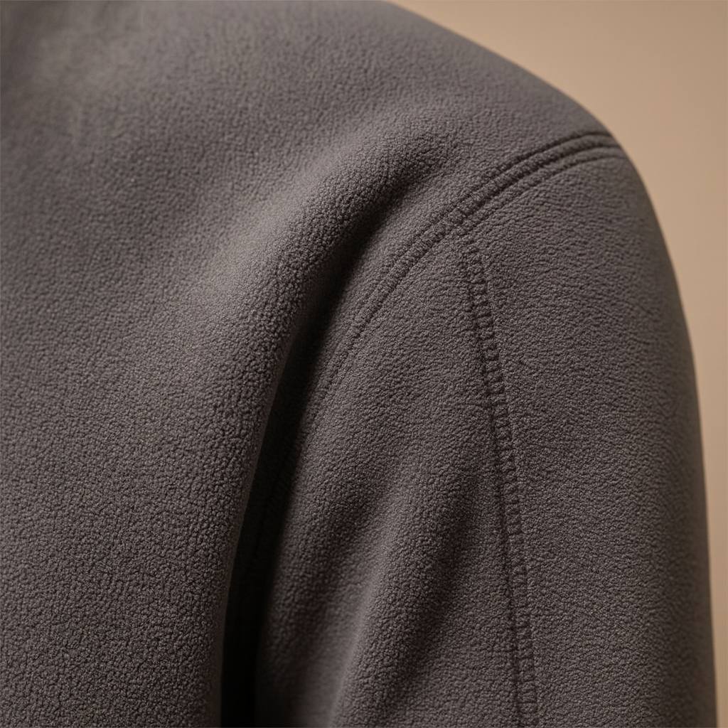 Fleece pullover met halve rits voor heren | Maarten