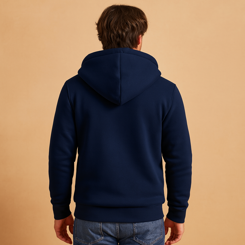 Fleece trui met bontvoering voor heren | Dirk