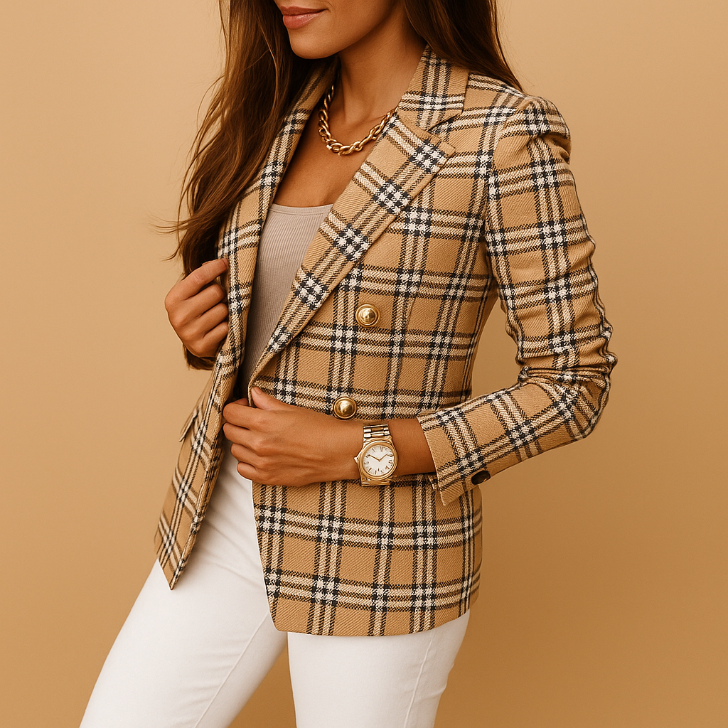 Getailleerde blazer met elegante details voor dames | Renée