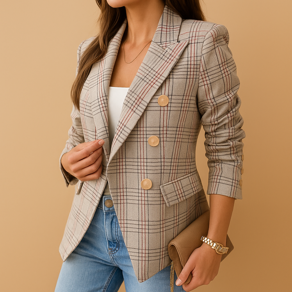 Getailleerde blazer met elegante details voor dames | Renée