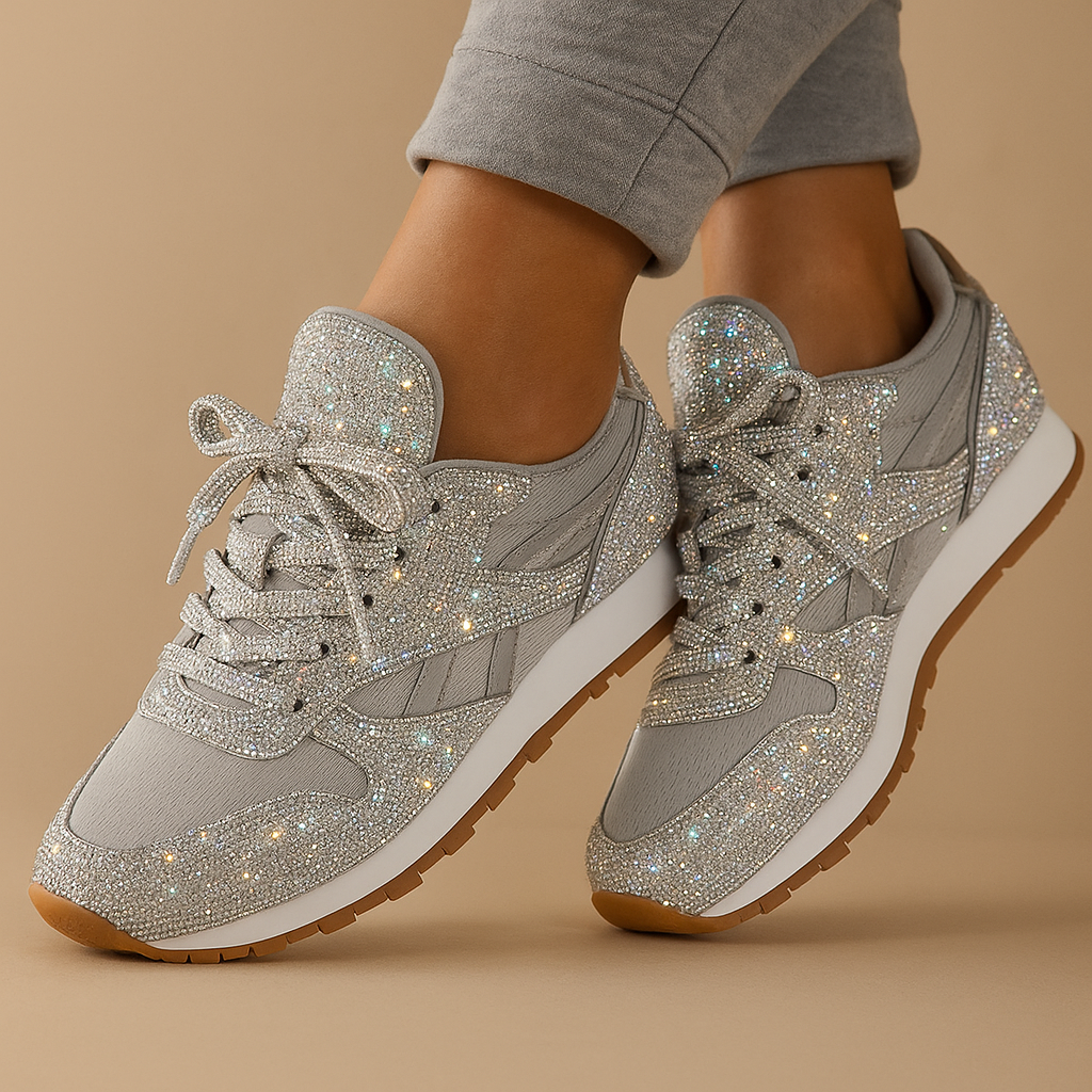 Glitter sneakers met pailletten voor dames | Fenne