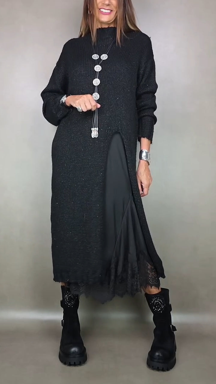 Zenviro - Elegante tweedelige set – lange trui en bijpassende jurk