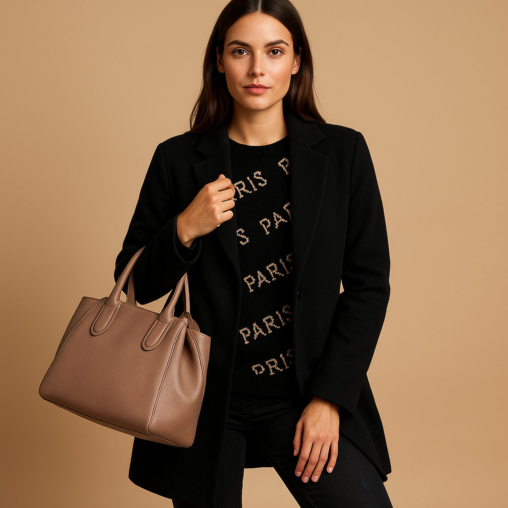 Lang elegant damesjack met klassieke snit | Evelien