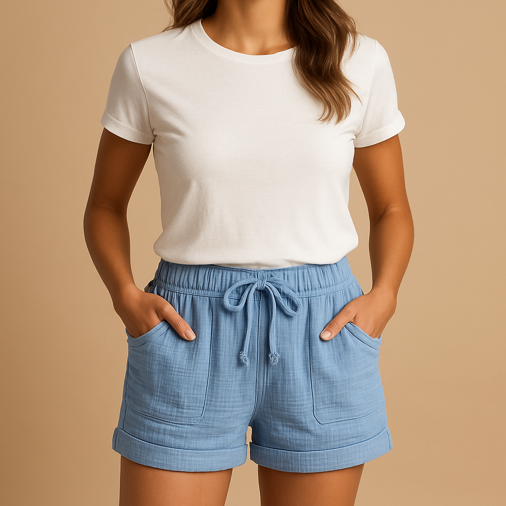 Lichtgewicht zomershorts met elastische taille voor dames | Manya