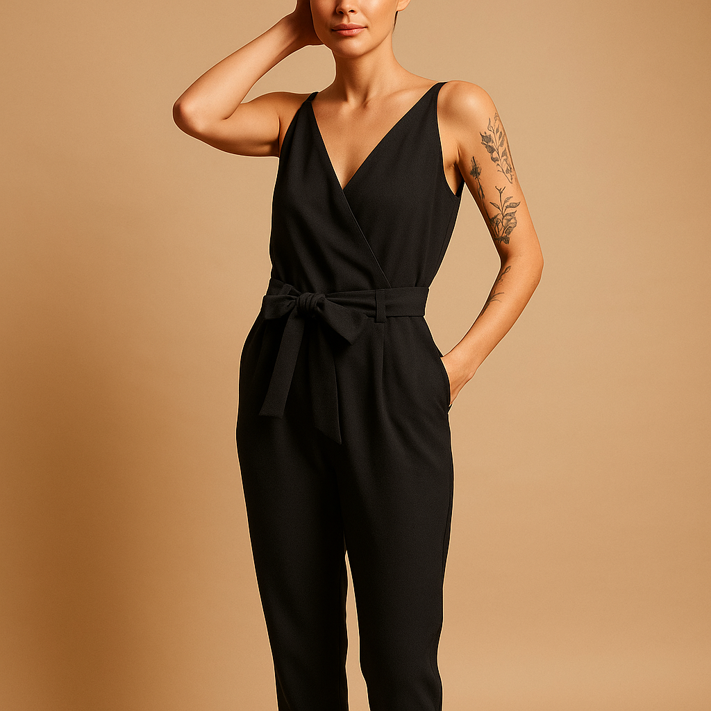 Luchtige jumpsuit met verstelbare tailleband voor dames | Myrthe