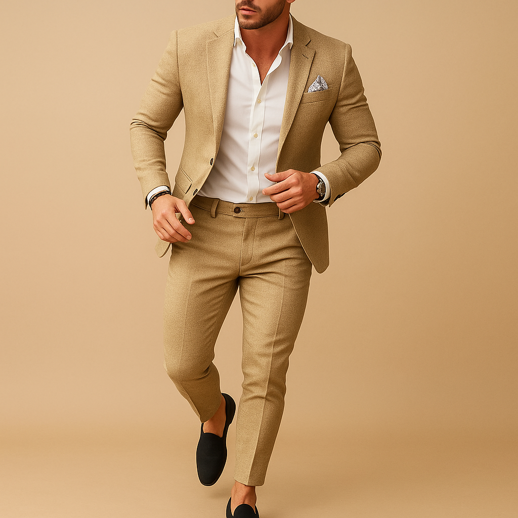Slim fit herenpak met blazer en pantalon voor formele gelegenheden | Michael