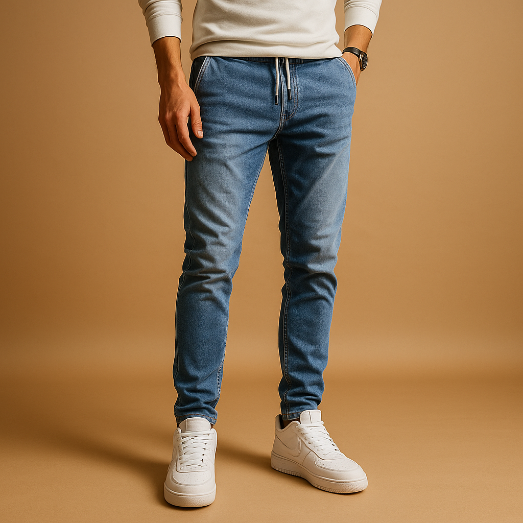 Slim-fit jeans van stretch denim voor heren | Milan