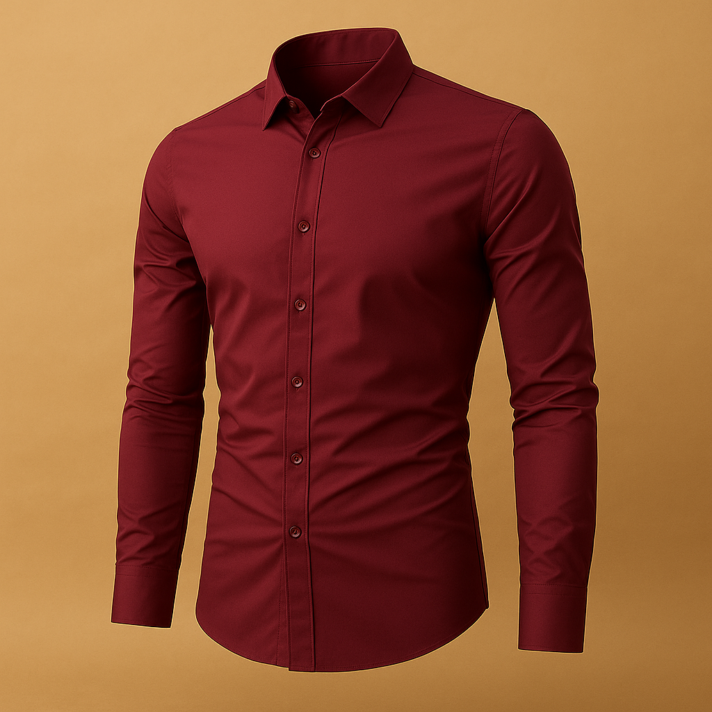 Slim fit overhemd met turndown-kraag voor heren | Joris