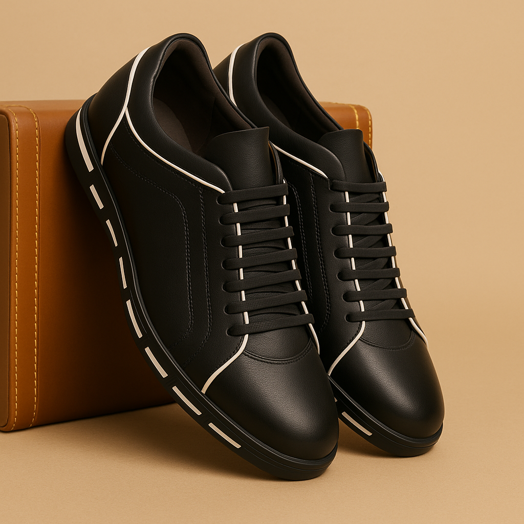 Stijlvolle veterschoenen met comfortabele zool voor heren | Sanjin