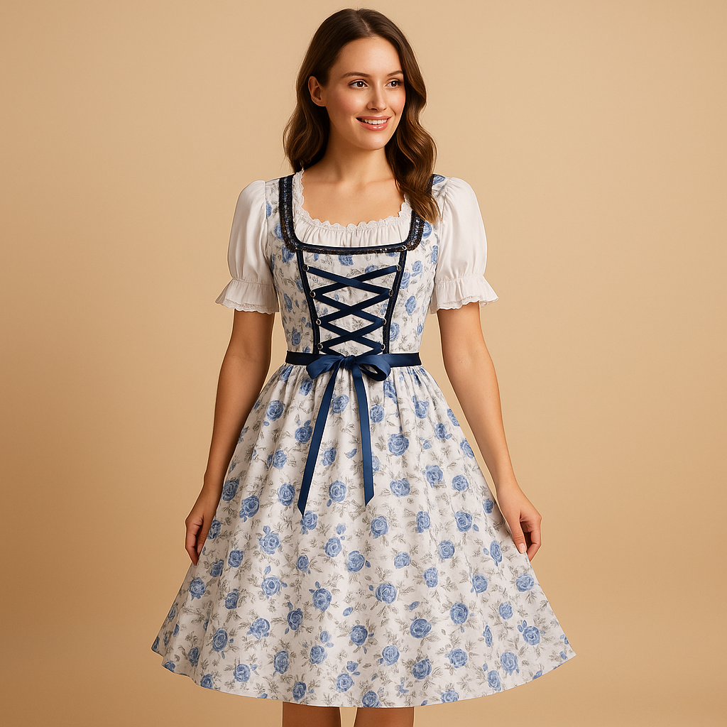Traditionele Oktoberfest-jurk met kanten details voor dames | Christy