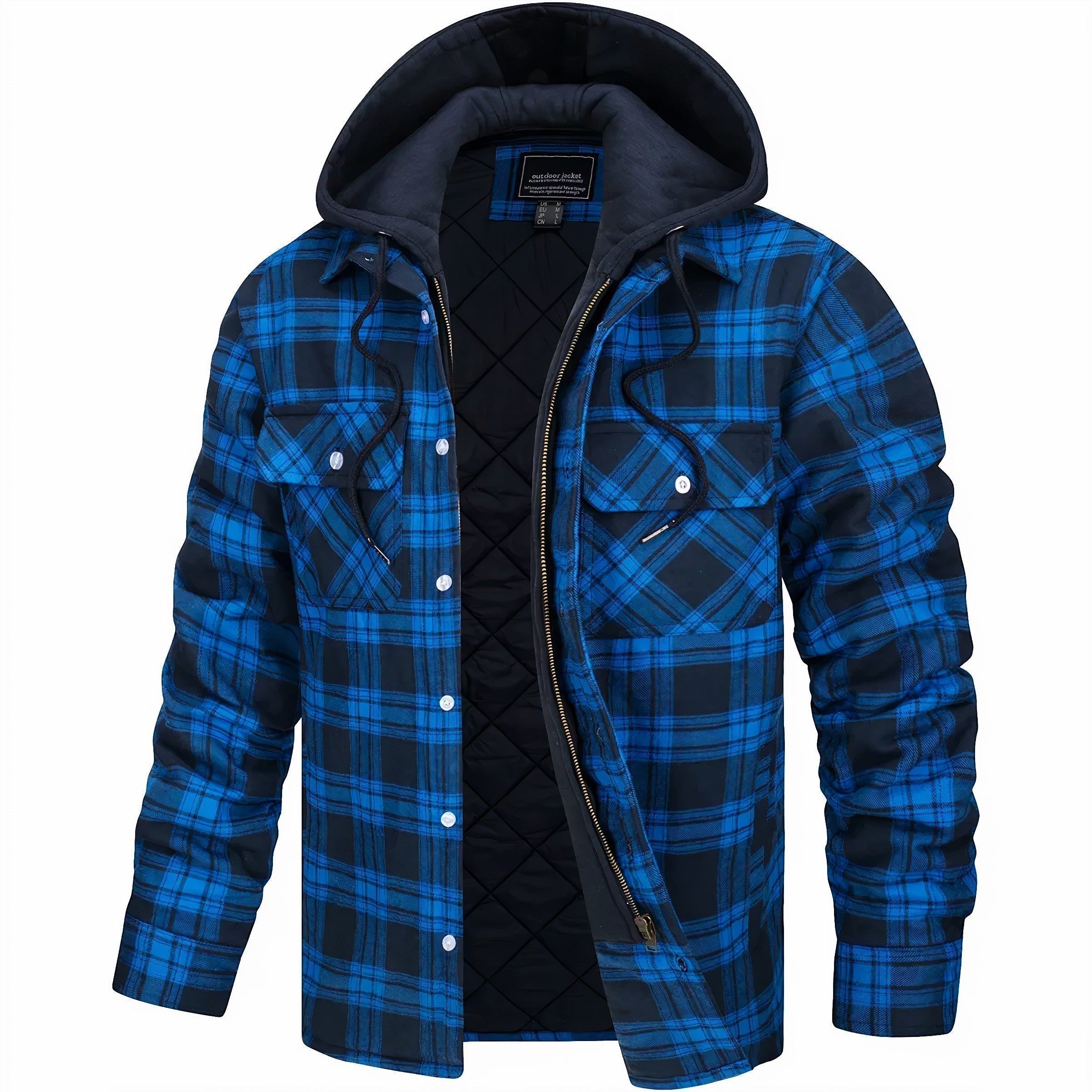 Laluna® | Geruite jas met rits