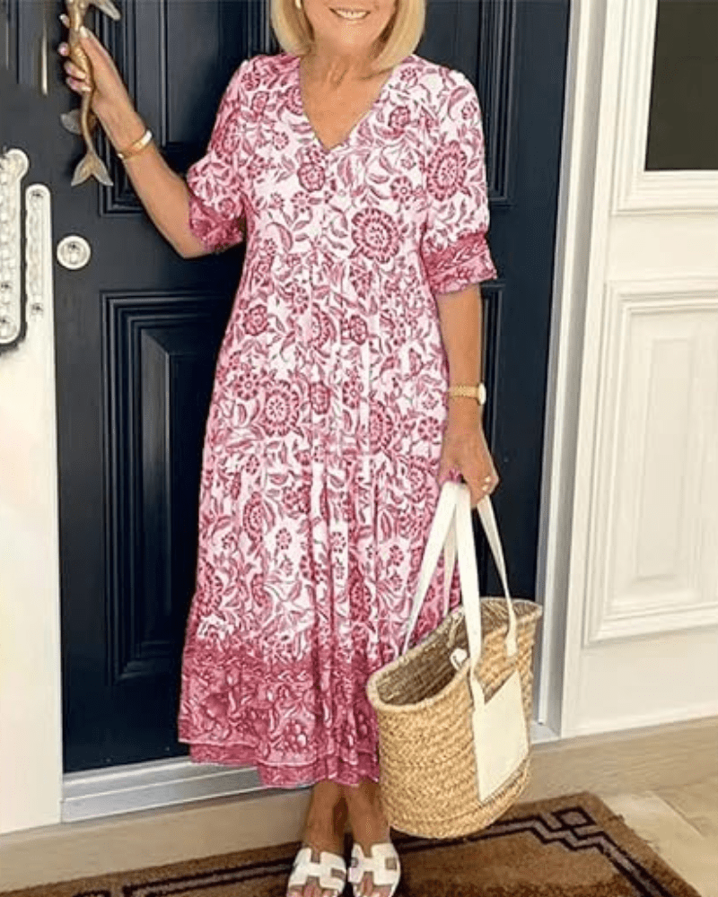 Falado – Comfortabele zomerjurk – Licht, vrouwelijk en elegant