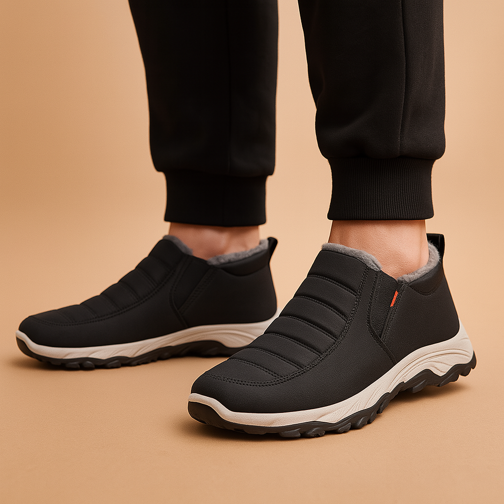 Warme slip-on winterschoenen voor heren met pluche voering | Hugo