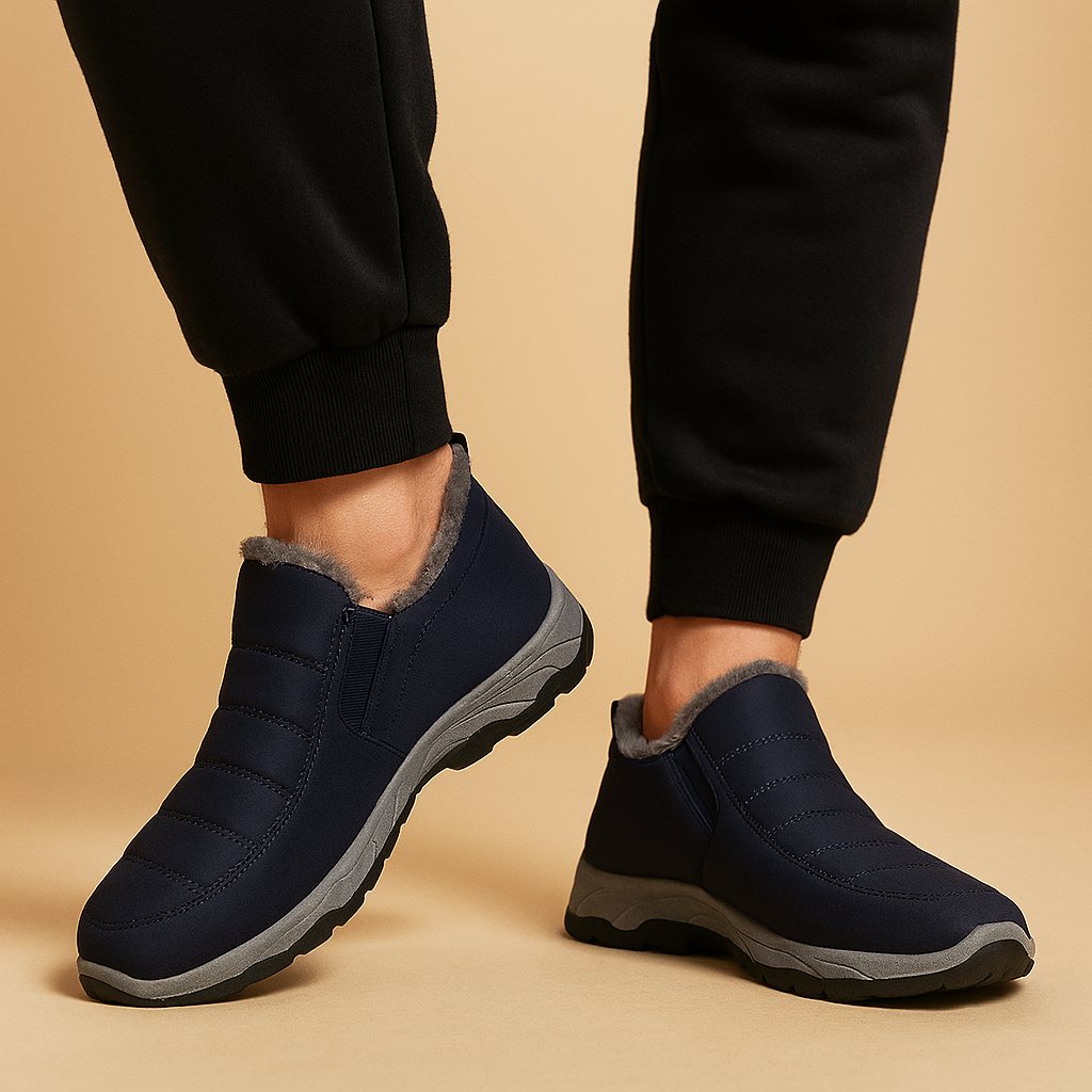 Warme slip-on winterschoenen voor heren met pluche voering | Hugo