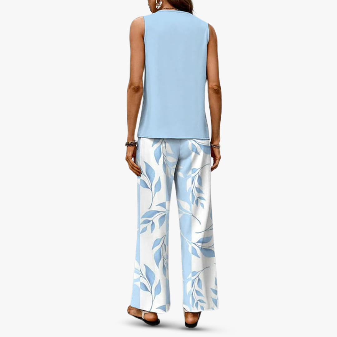 Zenviro – Premium tweedelige set met mouwloze top en broek