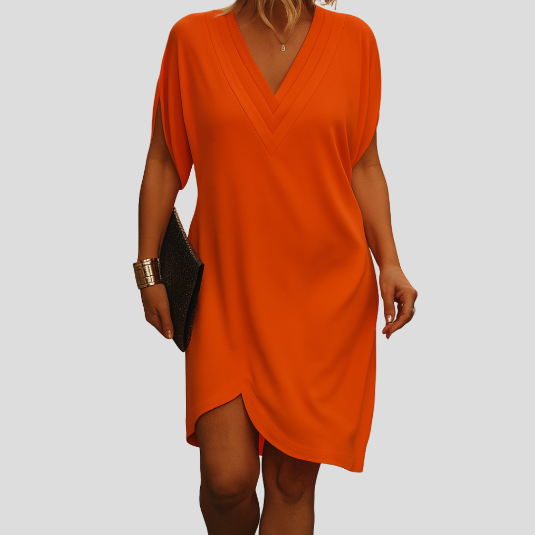 Falado – Elegante wikkeljurk met V-hals