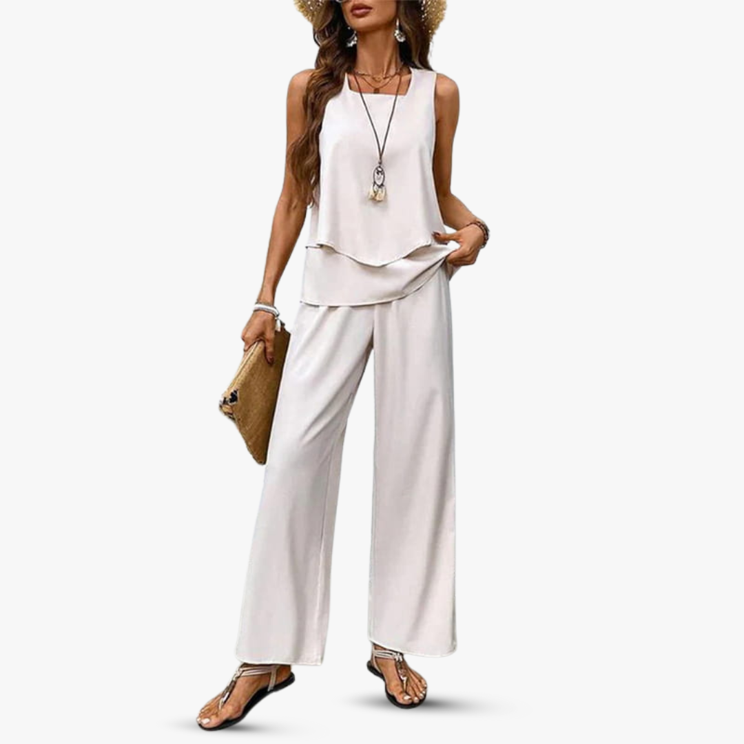 Zenviro – Premium tweedelige set met mouwloze top en broek