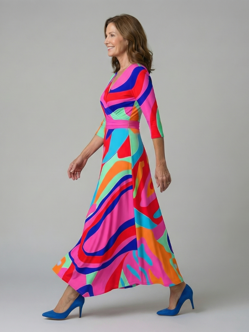 Celine | Overslag Midi Jurk