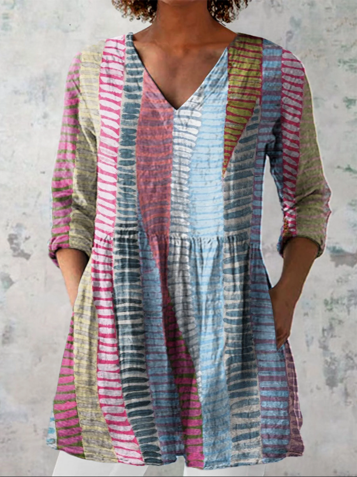 Danica | Lange V-hals blouse