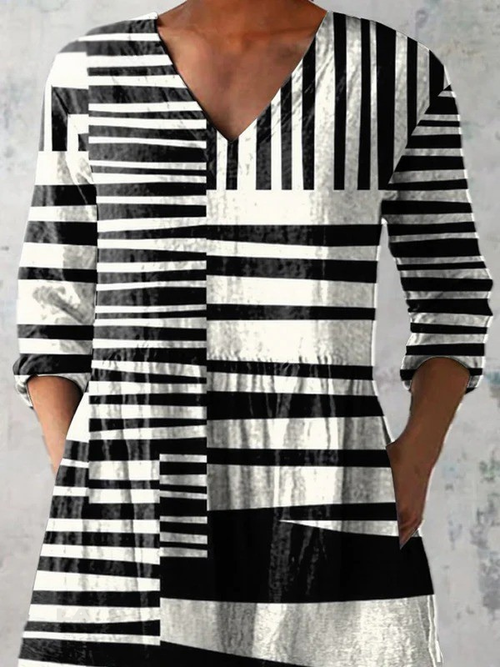 Capri | Lange V-hals blouse