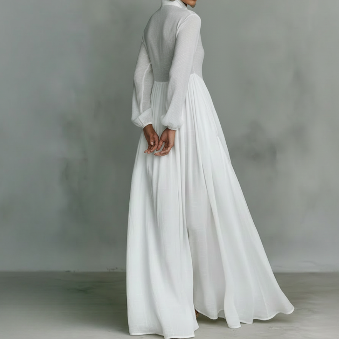 Falado - Minimalistische maxi-jurk